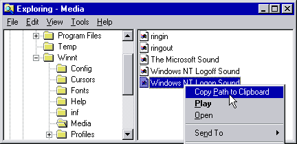 'Copy Path to Clipboard' in context menu for all files and folders